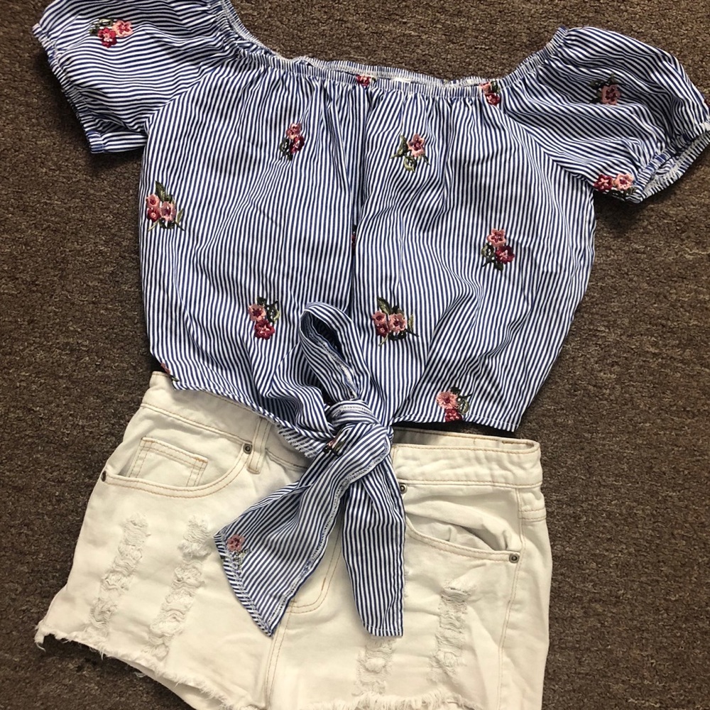 Floral crop top